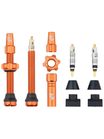 Wolf Tooth Wolf Tooth Tubeless Presta Valve Stem Kit 44mm Orange