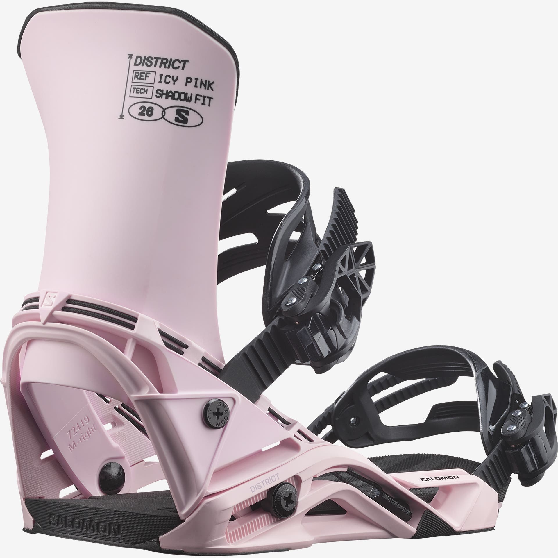 Salomon Salomon BOARD BIND. DISTRICT ICY PINK 26/27