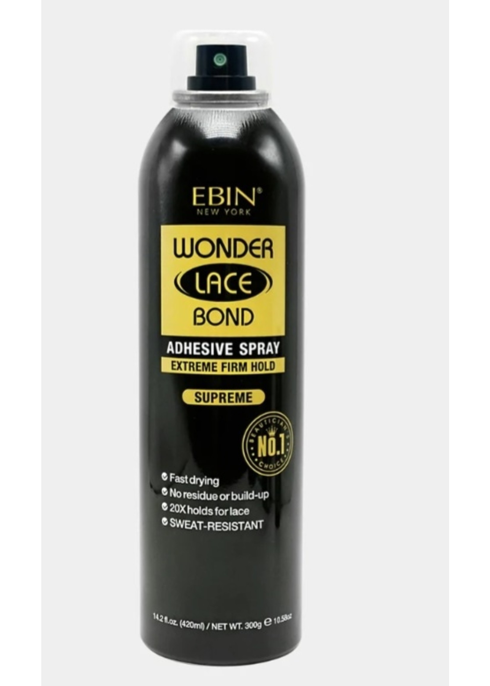 Ebin Ebin Wonder Lace Adhesive Supreme  Black Can 6.8oz
