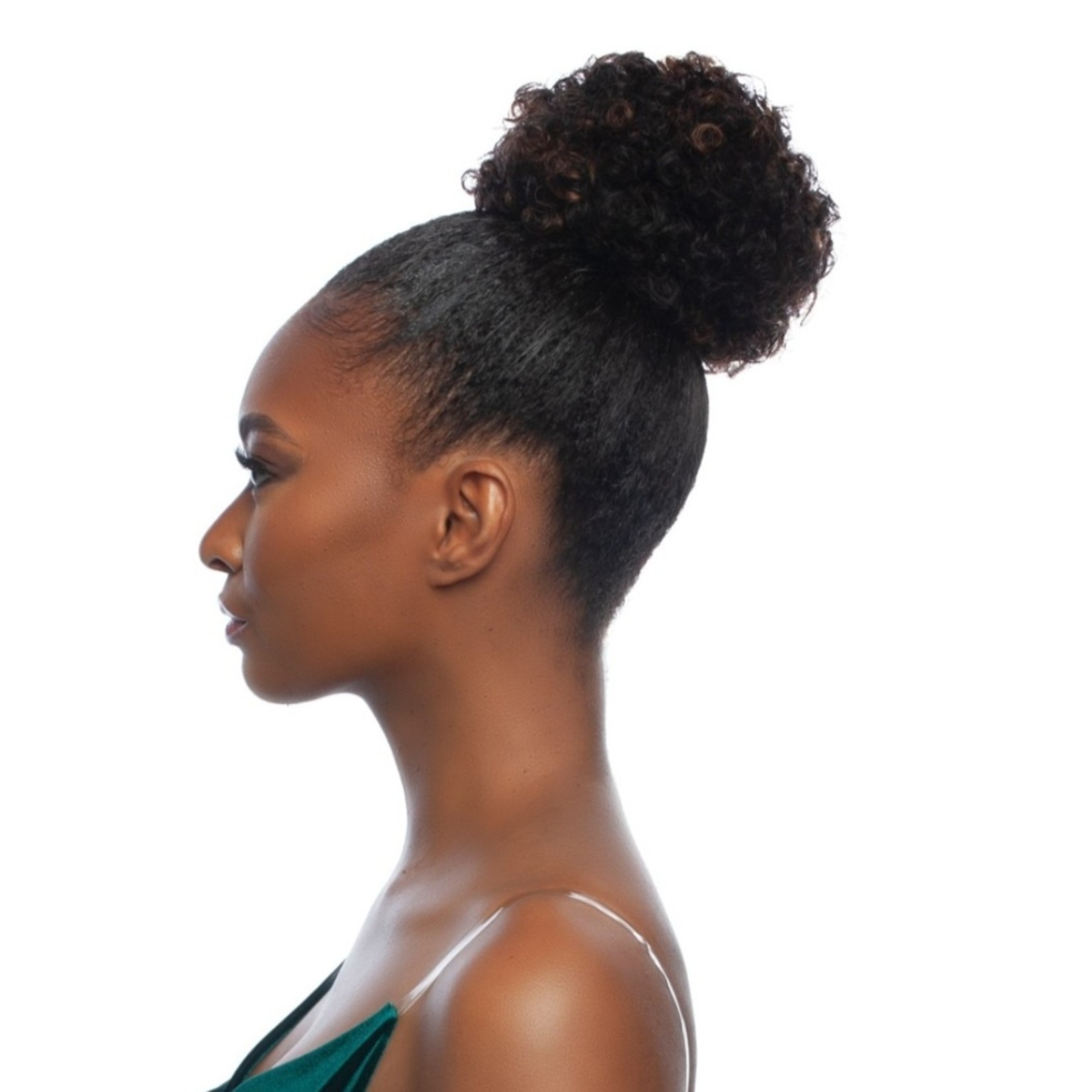 natural hair afro puff