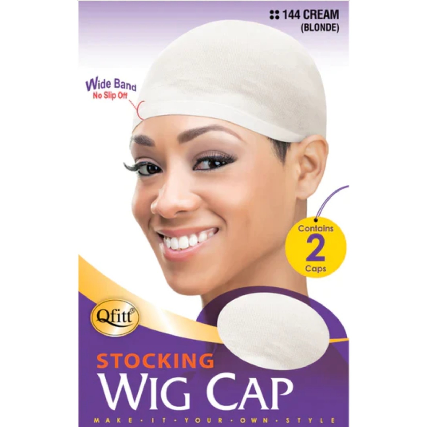 QFitt Wig Cap Cream #144