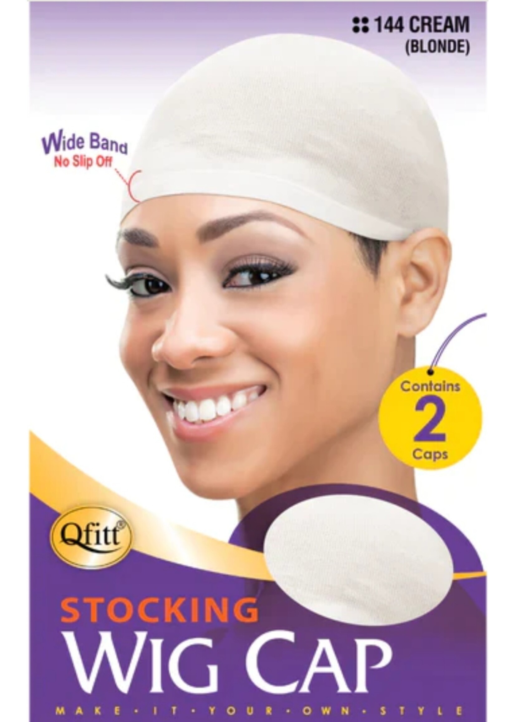 QFitt Wig Cap Cream #144