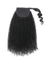 Human Wrap Ponytail Afro Curly 18"