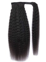 Beatitudes Human Wrap Ponytail Kinky Straight 18"