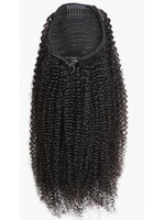 Beatitudes Human Drawstring Ponytail Kinky Curly 18"