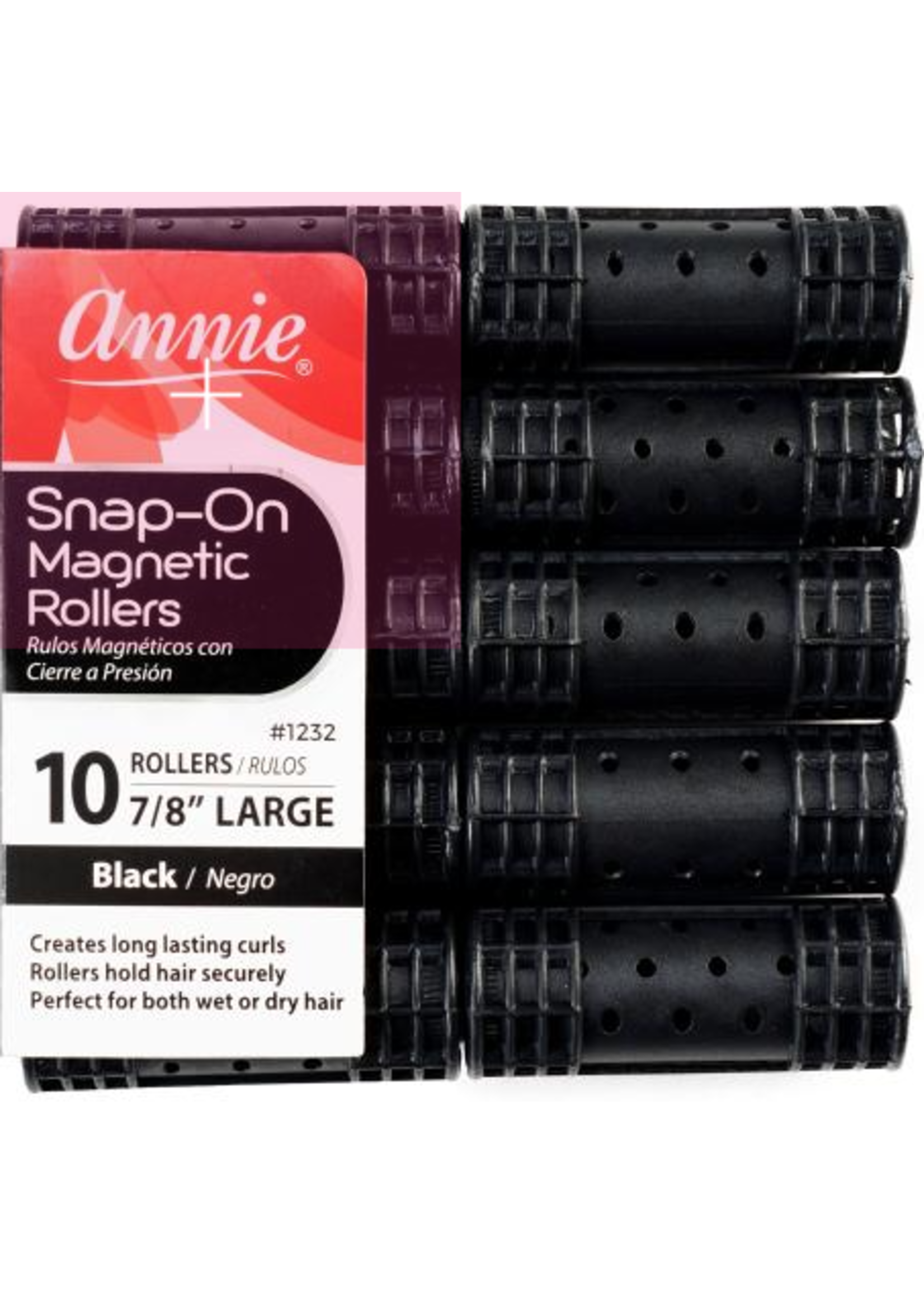 Annie Snap Roller 7/8" Large 10ct