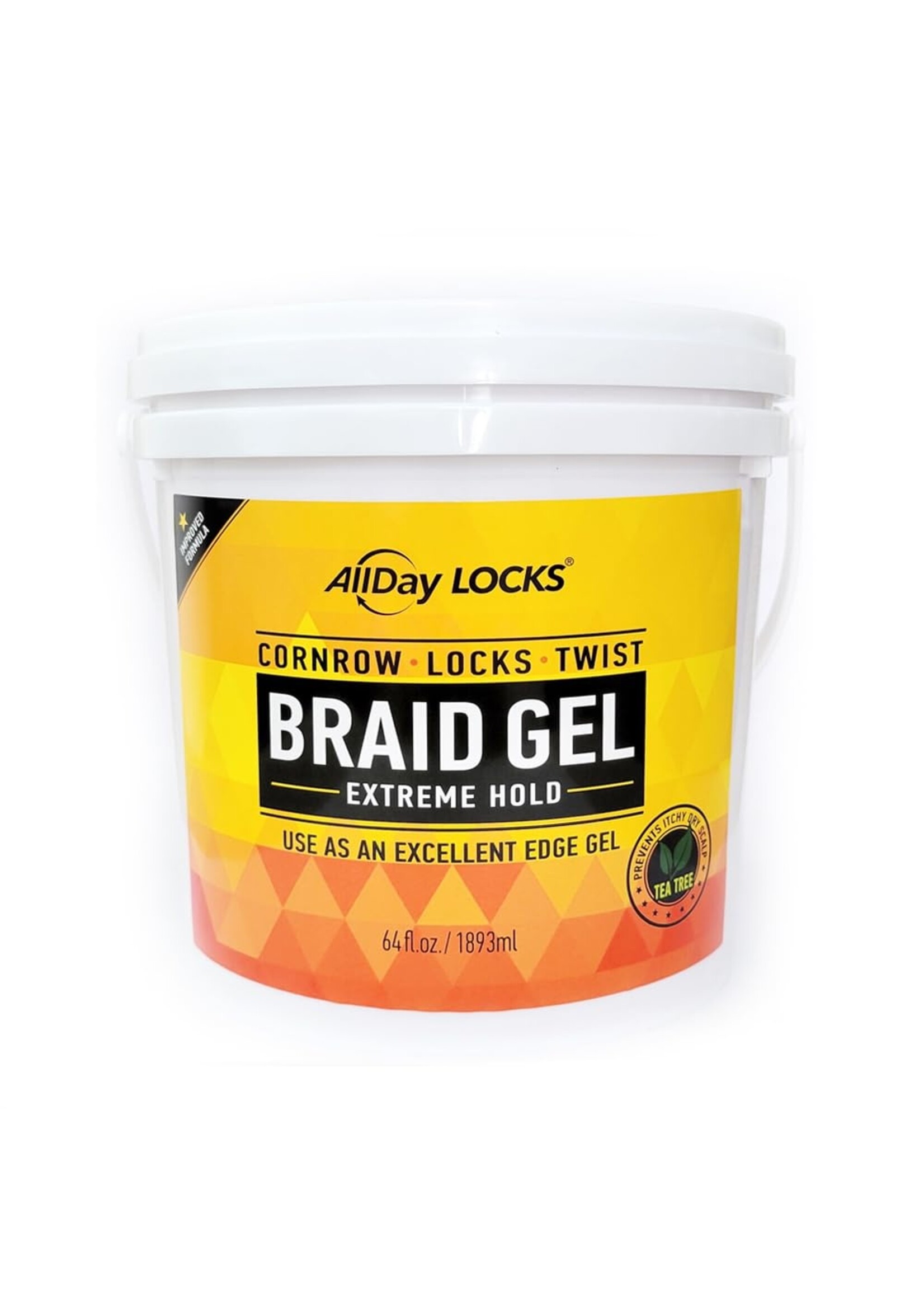 Allday Locks Braid Gel Extreme Hold 64oz