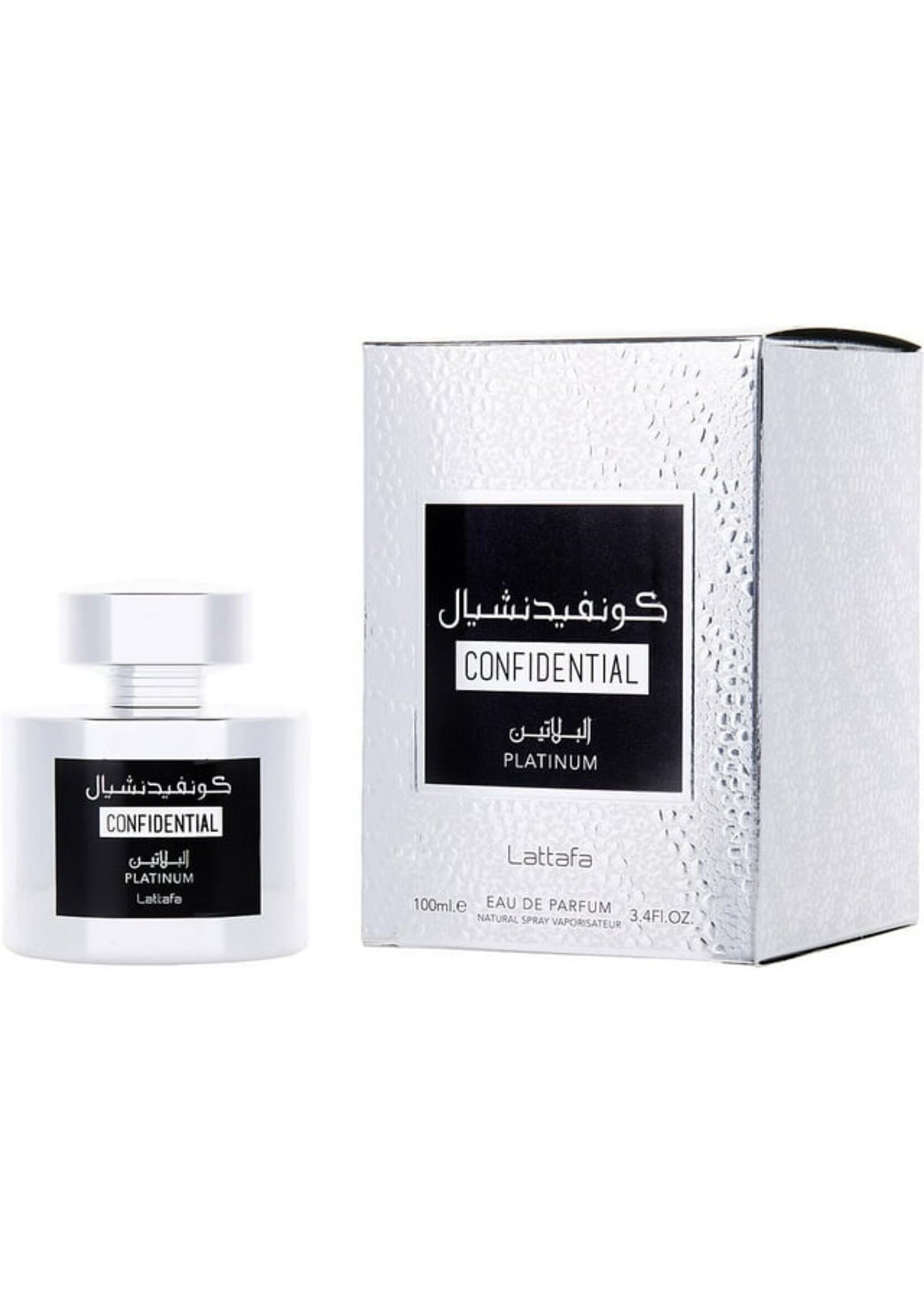 Lattafa Confidential Platinum EDP 3.4