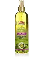 African Pride Olive Miracle Extra Shine Braid Sheen Spray 12oz