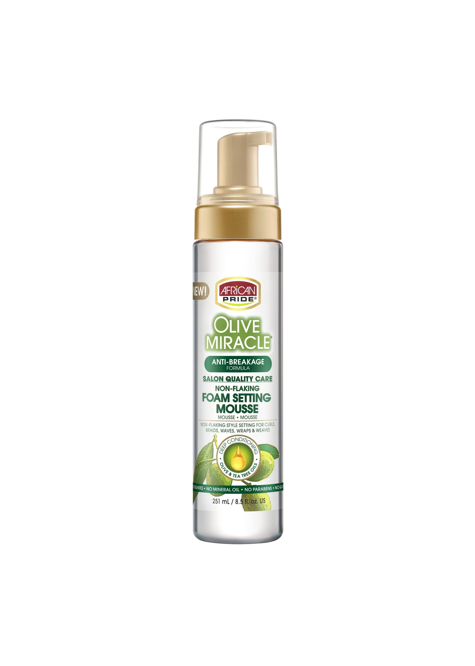 African Pride Olive Foam Setting Mousse
