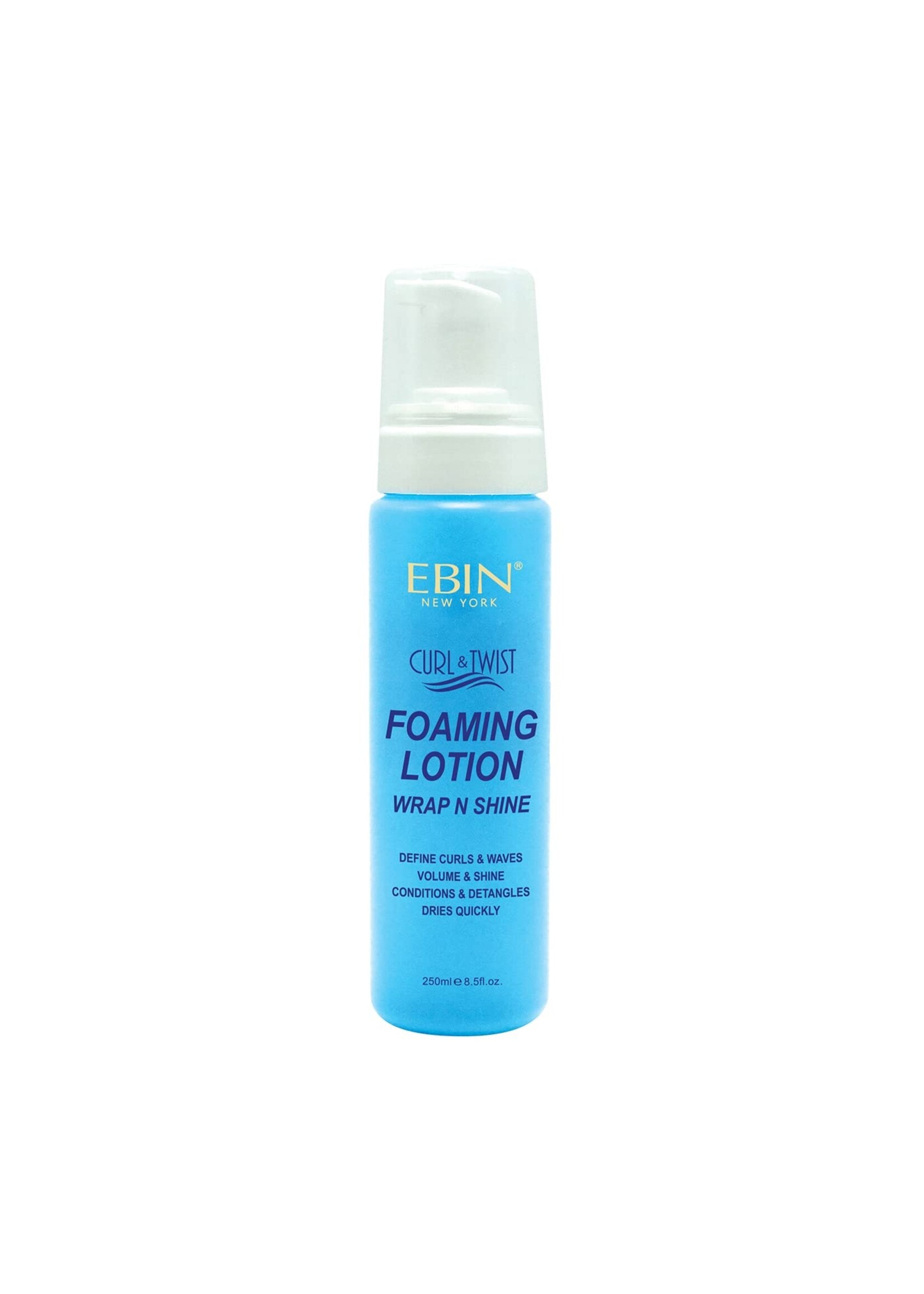 Ebin Curl & Twist Foaming Lotion Wrap n Shine 8.5oz FLMS250