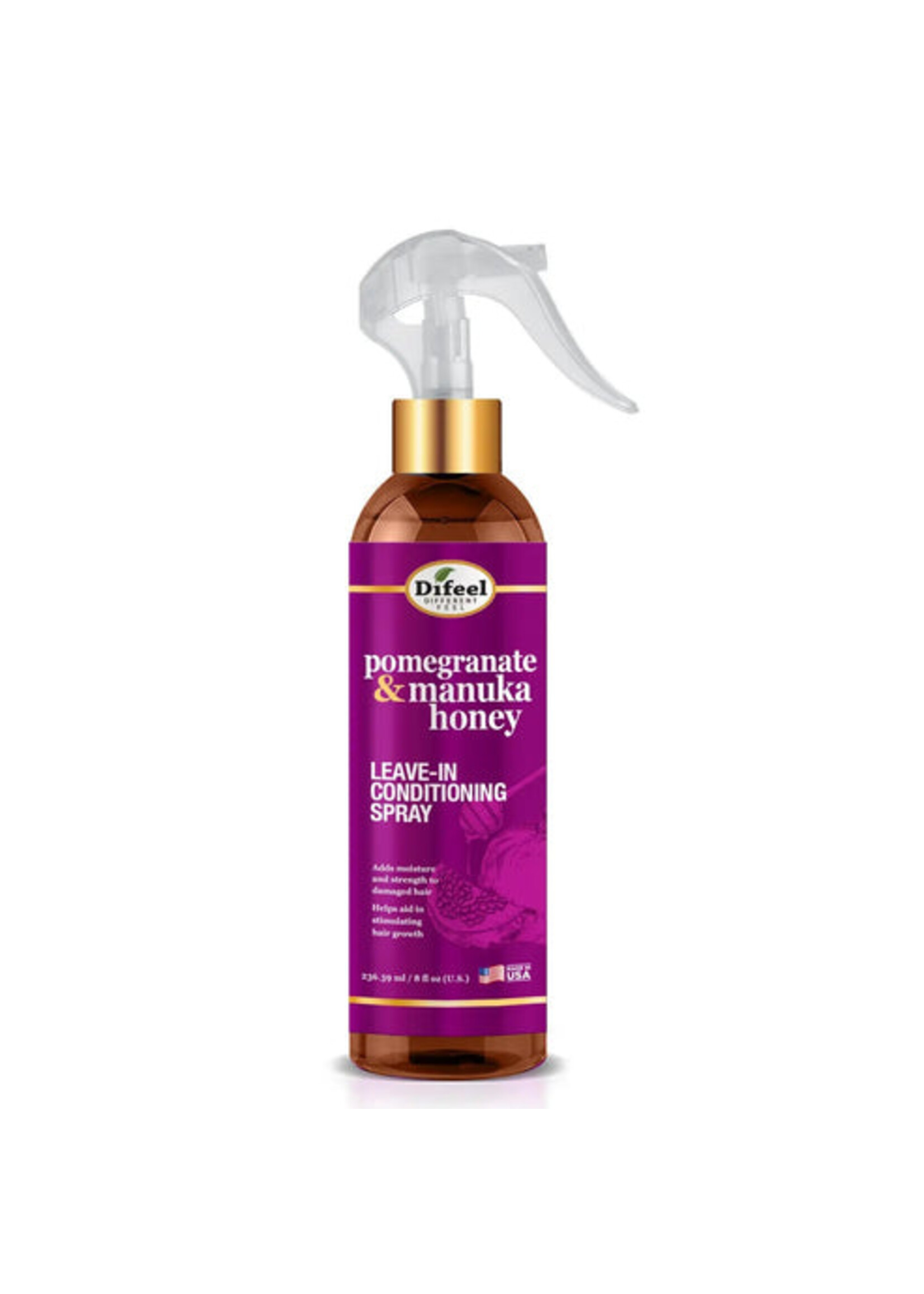 Difeel Pomegranate Manuka Honey Leave-In Conditioner Spray 8oz