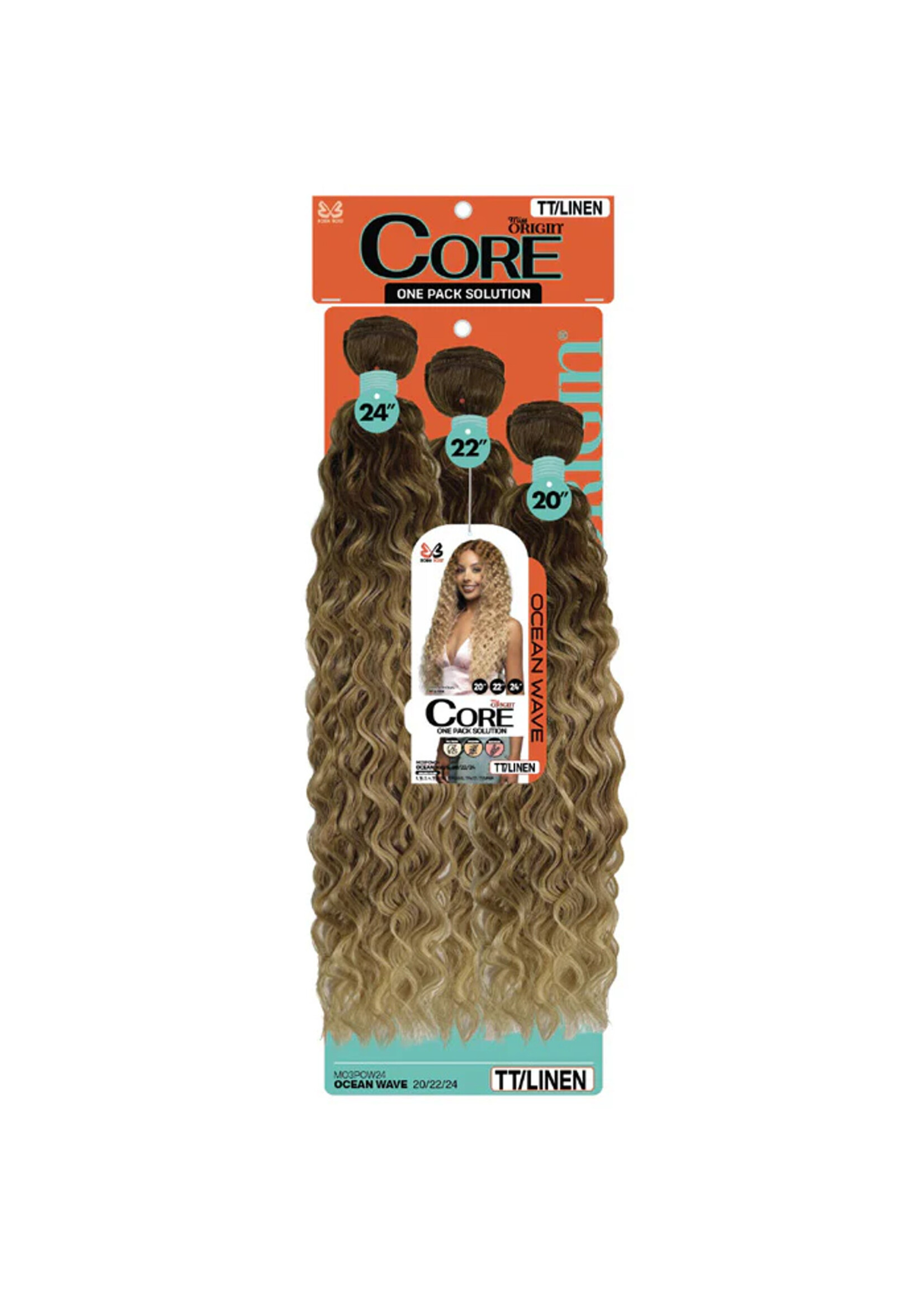 Bobbi Boss Bobbi Boss Core 3pc Ocean Wave 20/22/24