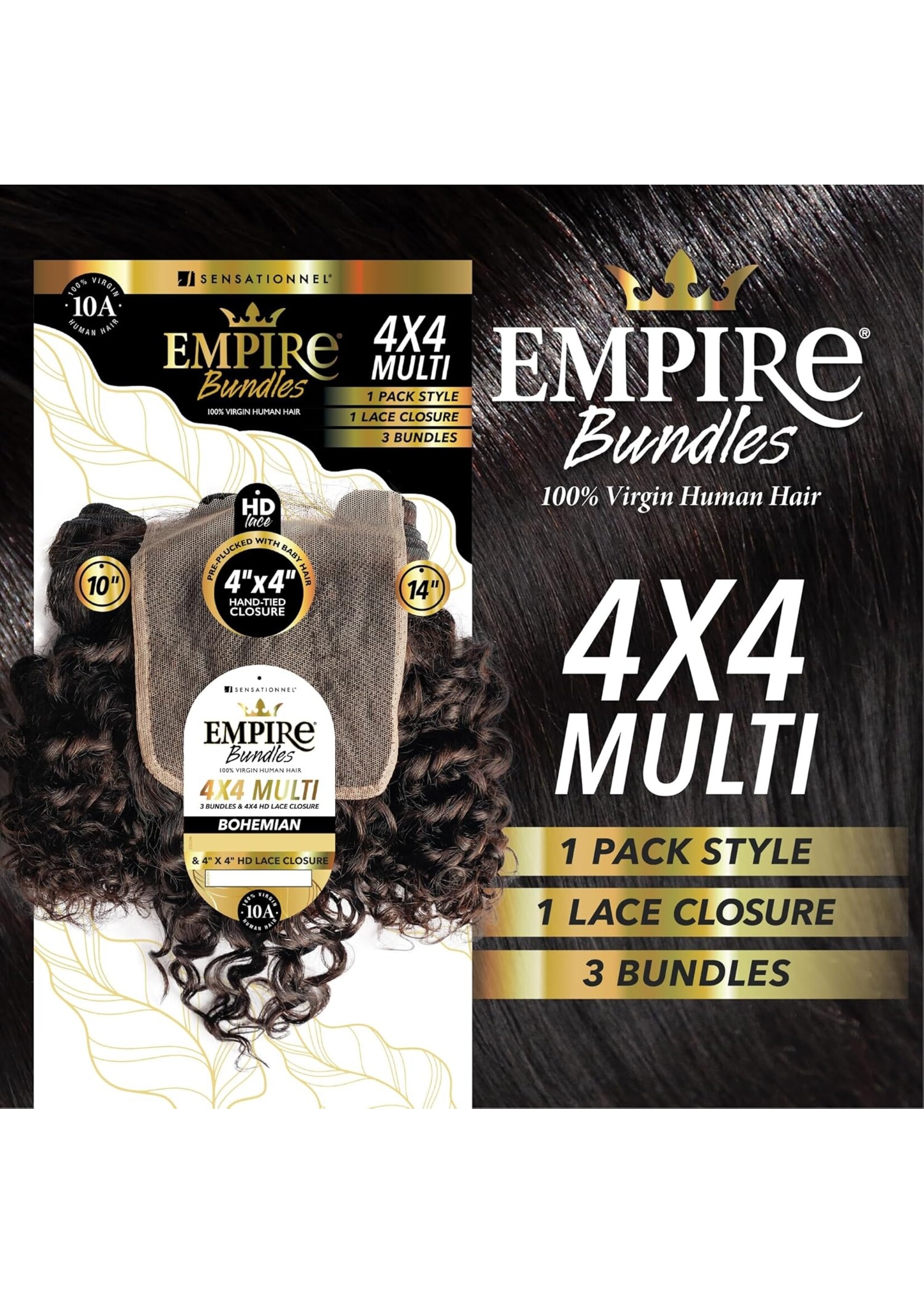 Sensationnel Empire Bohemian 4x4 Multi Pack