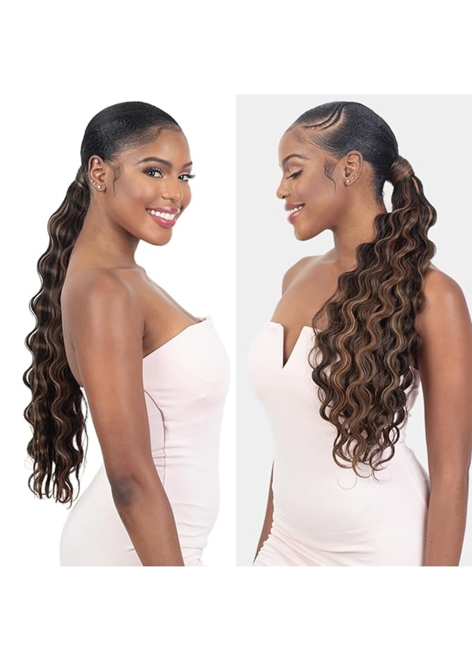 Freetress SNG Organique Wavy Crimp Curl Ponytail 22"