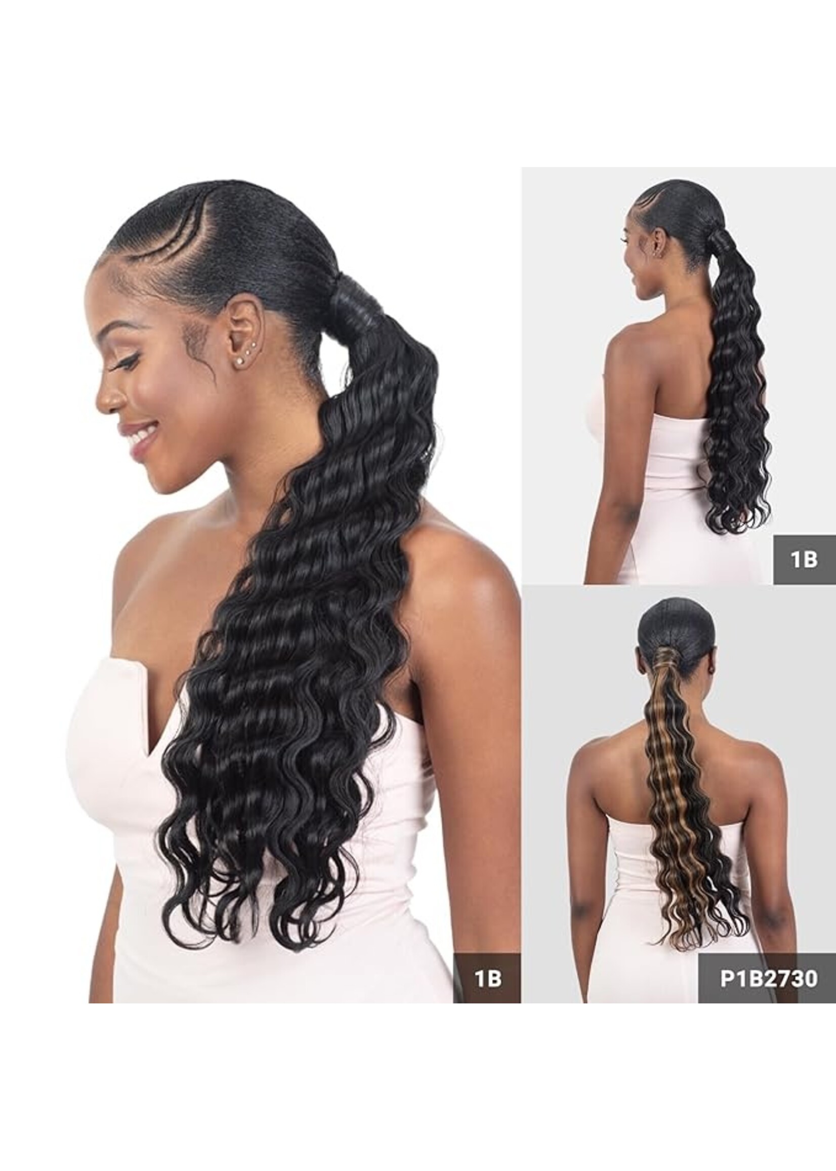 Freetress SNG Organique Wavy Crimp Curl Ponytail 22"