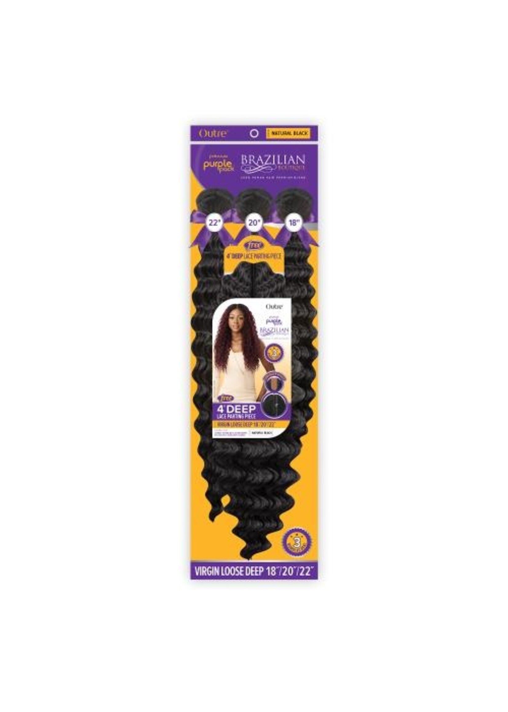 Outre Purple Pack Blend Virgin Loose Deep 18/20/22