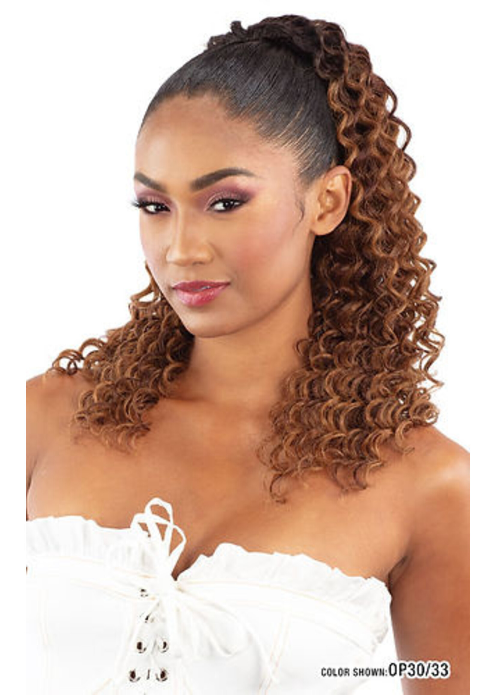 Mayde Mayde Mocha Deep Curl Ponytail 18"