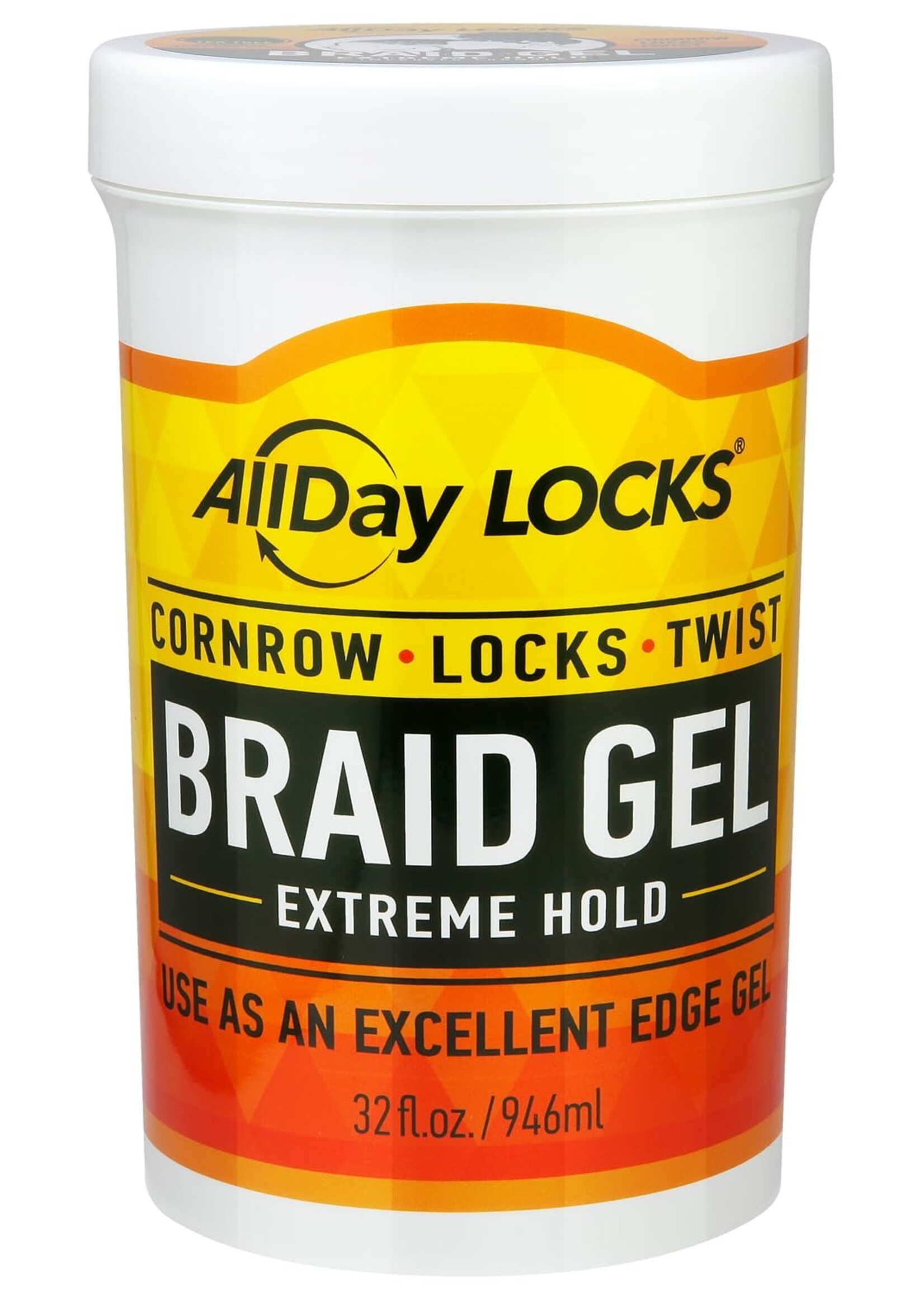 Allday Locks Braid Gel Extreme Hold 32oz