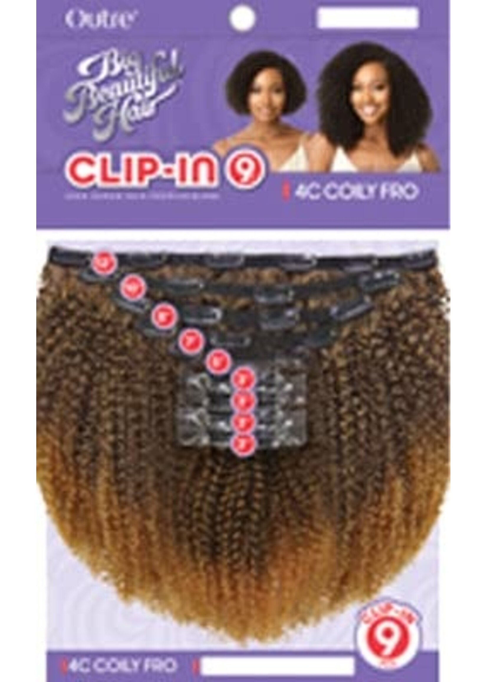 Outre Outre Big Beautiful Hair Clip-In 4C Coily Fro 10"
