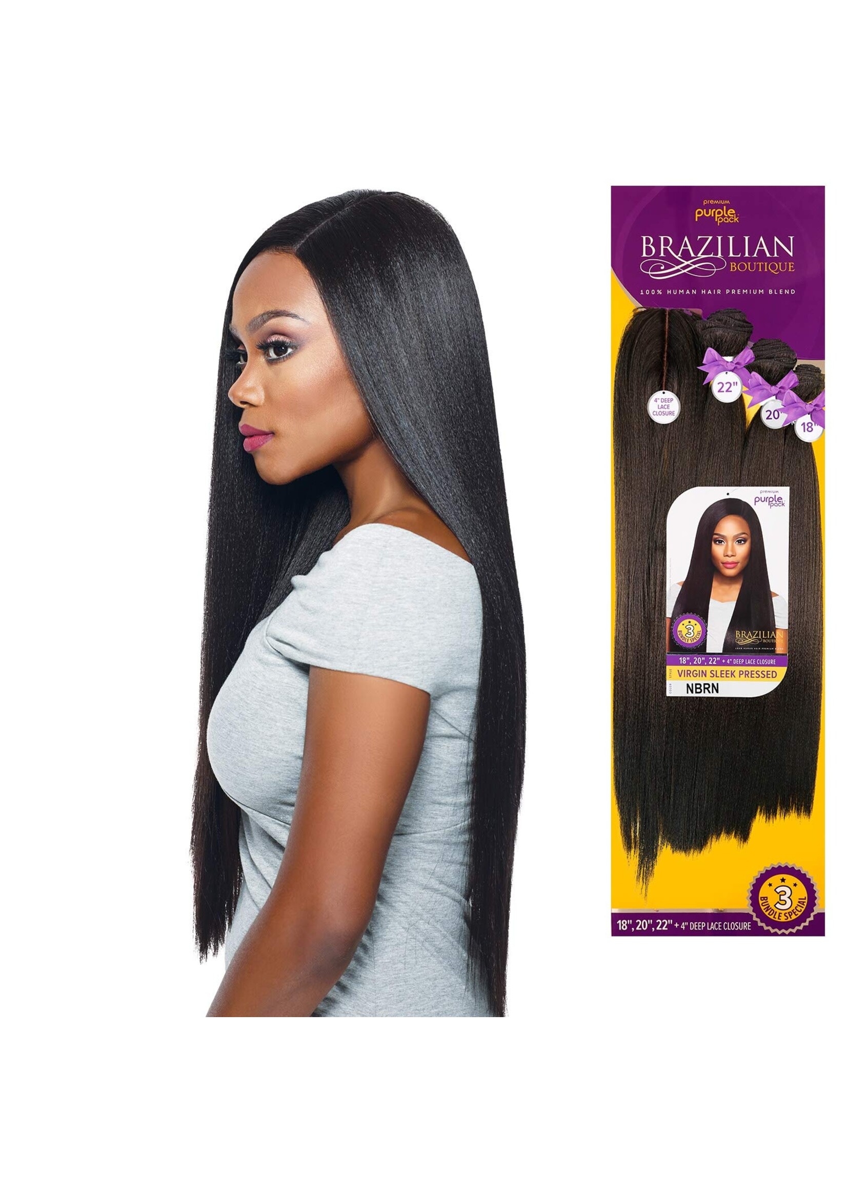 Outre Outre Purple Pack Blend Virgin Sleek Pressed 18'20'22