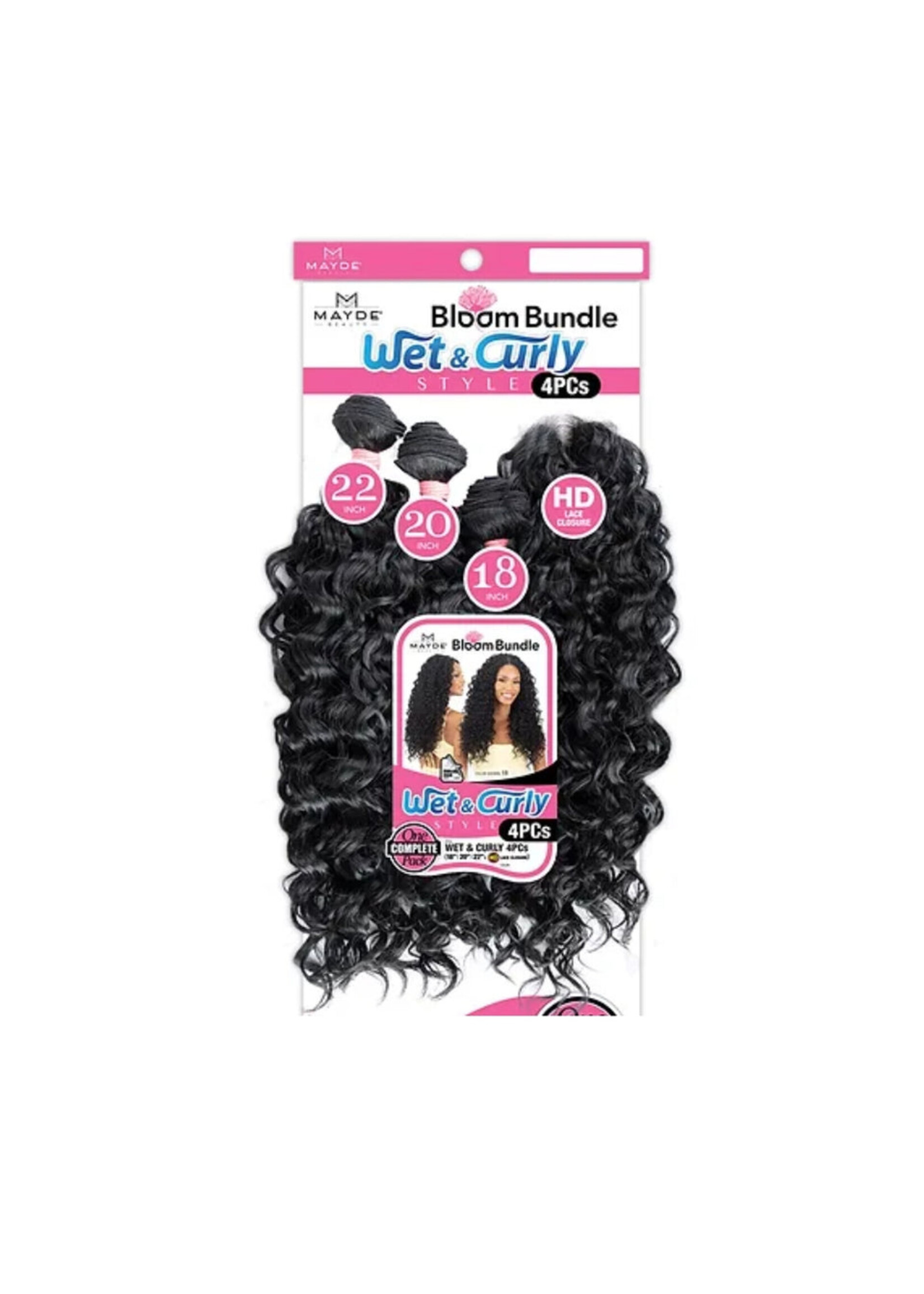 Mayde Mayde Bloom Wet & Curly 18/20/22/Closure