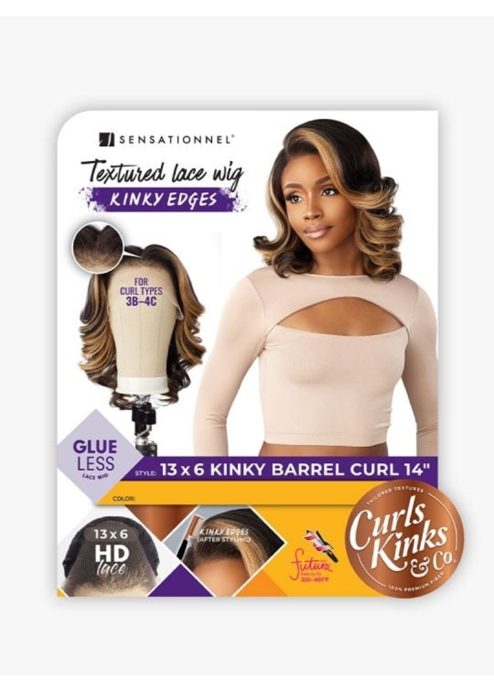 Sensationnel Sensationnel Kinky 13x6 Barrel Curl 14"