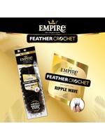 Sensationnel Empire Human Feather Crochet Ripple Wave 12"