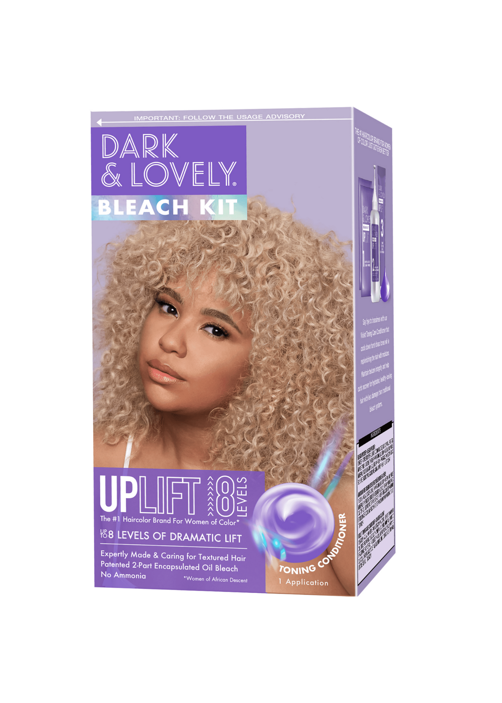 Dark & Lovely Hair Color Bleach Lightening Kit Uplift 08