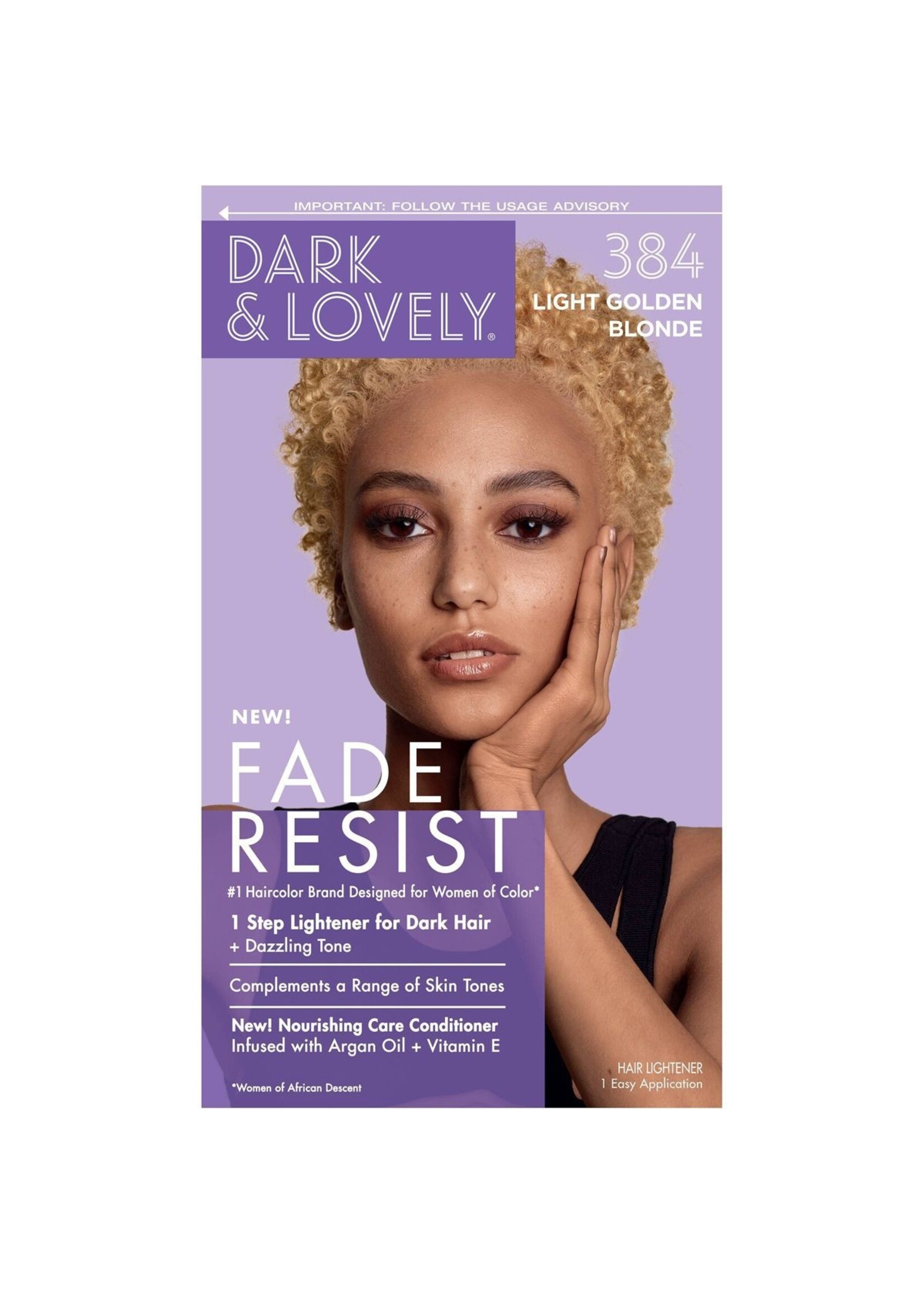 Dark & Lovely Hair Color 384 Light Gold Blonde
