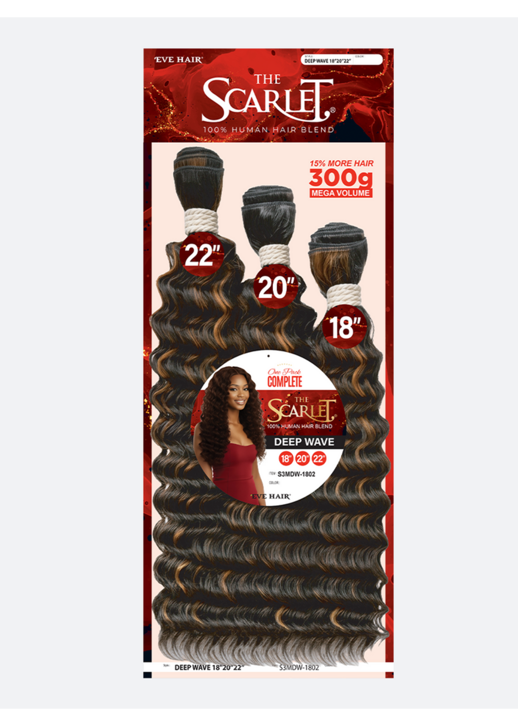Eve Eve Scarlet 3pc Straight 18/20/22