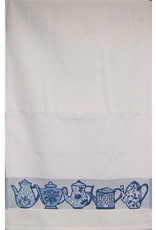 Gift Items Tea Towel with Teapot Border Design