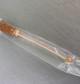 Tea products Sugar Candy Stick, Brown, Single Wrapped