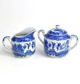 Tea products Sugar Creamer Set Blue Willow