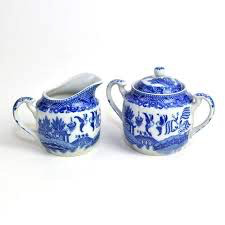 Tea products Sugar Creamer Set Blue Willow