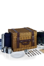 Gift Items PICNIC TIME 'Canterbury' English Style Picnic Basket with Deluxe Service for Two