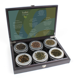 Teas Wooden Gift Box with 6 Tins of Tea