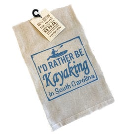 Gift Items Tea Towel “I’d rather be KAYAKING in South Carolina”