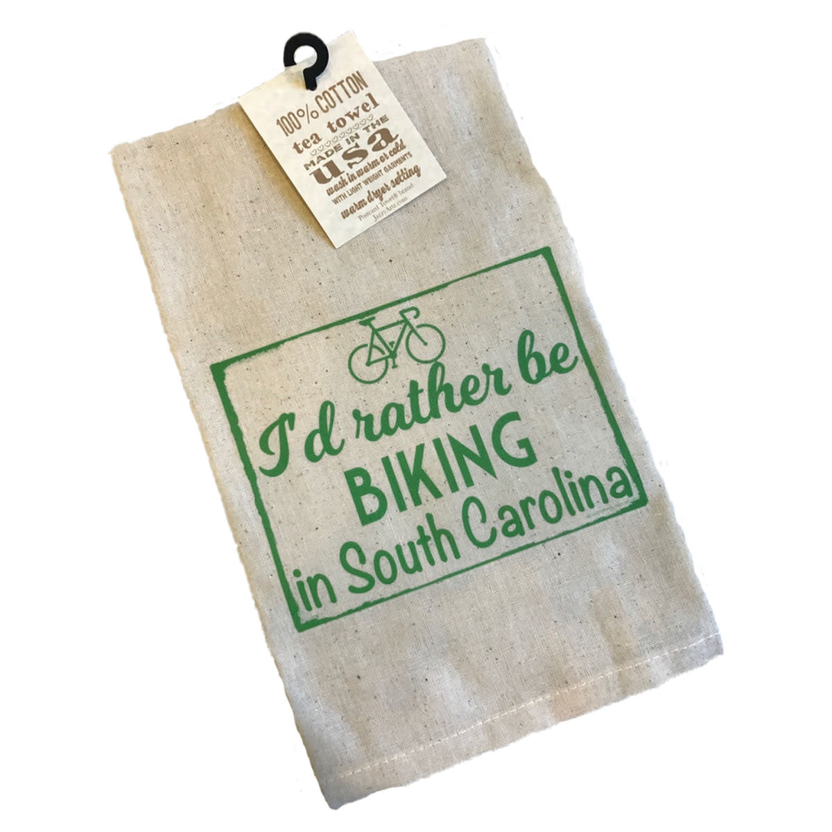 Gift Items Tea Towel “I’d rather be BIKING in South Carolina”