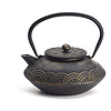 Teapot "Anhao" cast iron black-gold