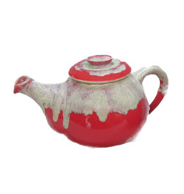 Teapot Meng cast iron, blue-gold - Carolina Parakeet Tea and Gifts