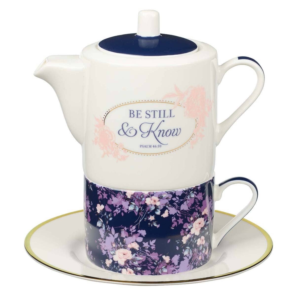 Tea Ware Be Still Tea for One Tea Set - Psalm 46:10