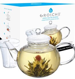Tea Ware MONACO Glass Teapot with Glass Tea Infuser