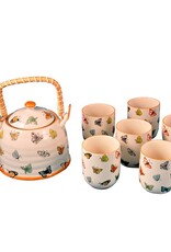 Tea Ware Butterfly Tea Set (6 cups)