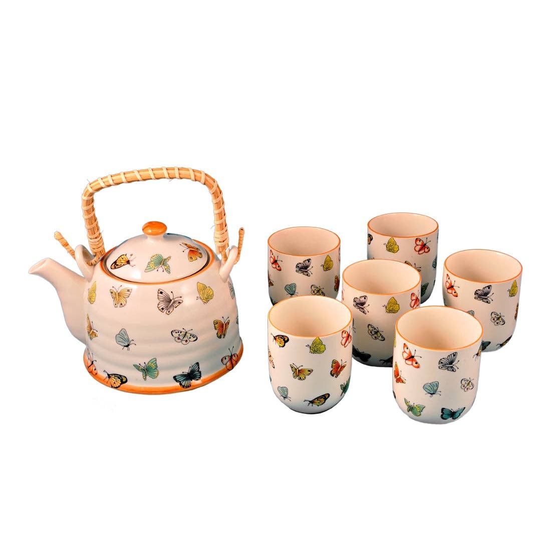 Tea Ware Butterfly Tea Set (6 cups)