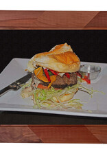 Gift Items Hamburger Art in Floating Wood Frame