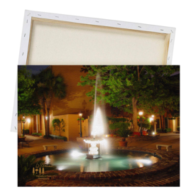Art Fountain at Night in Charleston SC Print