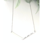 GHG Silver Necklace "I Can, and I will"