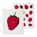 Swedish cloth pack of 2 - strawberry
