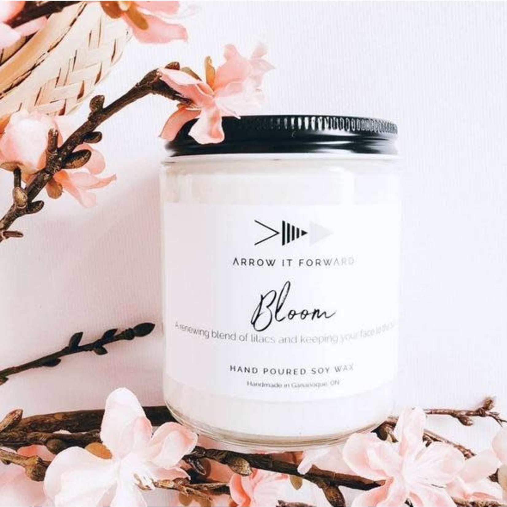 AIF 8oz Soy candle  "Bloom"